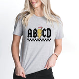 ABCD Teacher T-Shirt, Back To School Shirt, Teacher Appreciation Tee, Music Teacher Shirt