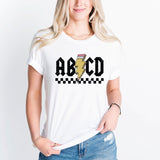 ABCD Teacher T-Shirt, Back To School Shirt, Teacher Appreciation Tee, Music Teacher Shirt