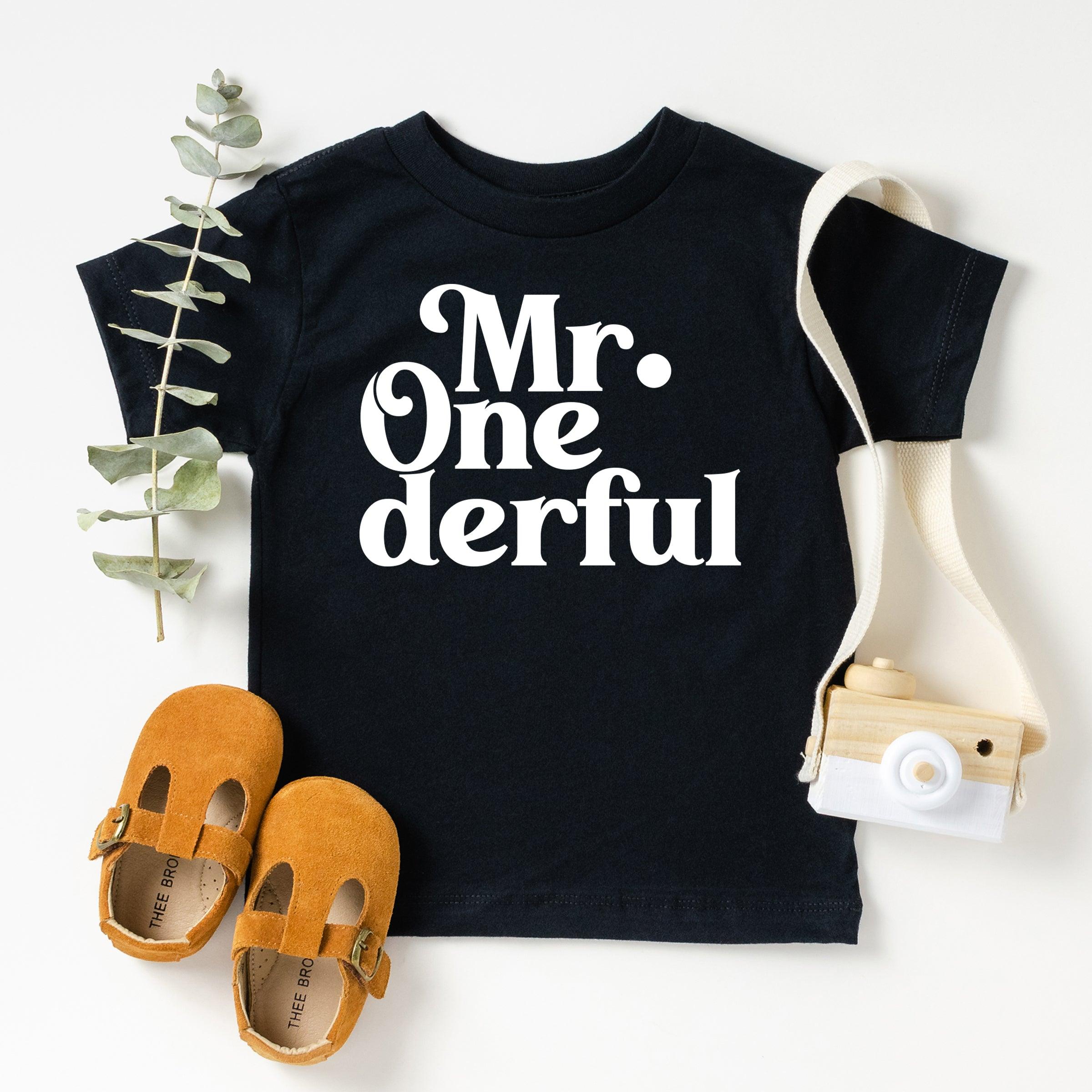 1st Birthday Boy Onesie, Mr. One-derful Shirt, One Year Old Shirt, First Birthday T-Shirt - Nesta Tees