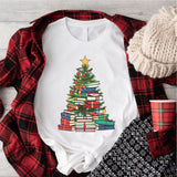 All Booked For Christmas T-Shirt, Book Lovers Christmas Tee