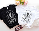 Rock  Bachelorette T-Shirt, Bride or Die Shirt, Emo Bachelorette Party Tee, Bridal Party Shirt