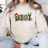 Custom Gigi Claus T-Shirt, Grandma Christmas Sweatshirt, Nana Xmas Tee