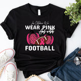 October Football Breast Cancer Awareness Shirt, Pink Ribbon Football Shirt, October Shirt