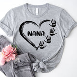 Custom Grandma Shirt, Nana T-Shirt, Granny Tee, Kids Names Nana Shirt, Shirt For Grandma