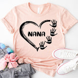 Custom Grandma Shirt, Nana T-Shirt, Granny Tee, Kids Names Nana Shirt, Shirt For Grandma