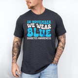 Diabetes Awareness, In November We Wear Blue Shirt, Blue Ribbon Shirt, Support Diabetes Tee, Awareness Month, Diabetes Warriors