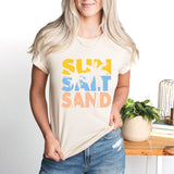 Sun Salt Send T-Shirt, Beach Shirt, Summer Vacation Shirt, Sea Shirt, Beach Vibes Shirt