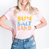 Sun Salt Send T-Shirt, Beach Shirt, Summer Vacation Shirt, Sea Shirt, Beach Vibes Shirt