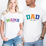 Dad and Mama T-Shirts, Mother and Father Shirts, Daddy Mommy Tees, Matching Family Shirt