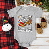 Cats for Everybody Christmas Shirt, Meowy Christmas Sweatshirt,Cat Mom Shirt