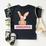 Personalized Easter Shirt, Custom Kids Bunny Tee