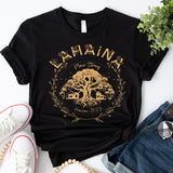 Maui Strong Shirt, Lahaina Strong Banyan Tree Golden Shirt, Support Maui Shirt