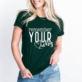 Remember Your Why T-Shirt, Christian Shirt, Faith Shirt, Religious Shirt