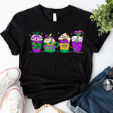 Mardi Gras Drink Shirt, Mardi Gras Drinking Party Sweatshirt, Wine Mardi Gras Beads Shirt