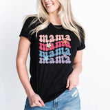 Floral Mama Shirt, Retro Mama Shirt, Mom Life Shirt, Girl Mama Shirt, Motherhood Shirt