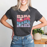 Floral Mama Shirt, Retro Mama Shirt, Mom Life Shirt, Girl Mama Shirt, Motherhood Shirt