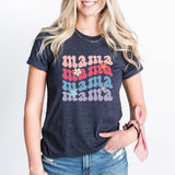 Floral Mama Shirt, Retro Mama Shirt, Mom Life Shirt, Girl Mama Shirt, Motherhood Shirt