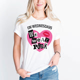 On Wednesday We Wear Pink Girls Shirt, Wednesday Shirt, Best Friends Shirts, Pink Day Tee