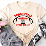 Football T-Shirt, Team Name Shirt, Game Day Shirt, Football Player Tee