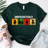 Unapologetically Black Shirt, Black History Shirt, Juneteenth Gift, Black Pride Shirt