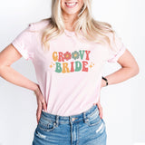 Groovy Bride T-Shirt, Bachelorette Party Shirt, Wedding Shirt, Bride To Be Shirt, Bridal Shirt