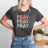 Pray On It Pray Over It Pray Through It Shirt, Faith Shirt, Christian Shirt