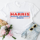 Madam President Kamala Harris Shirt, Kamala 2024 Rally Tee