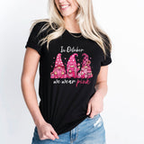 Breast Cancer Awareness T-Shirt, In October We Wear Pink Shirt, Cancer Awareness Month Tee