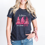 Breast Cancer Awareness T-Shirt, In October We Wear Pink Shirt, Cancer Awareness Month Tee