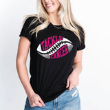 October Tackle Football Breast Cancer Awareness Shirt, In October We Wear Pink Football Shirt