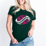 October Tackle Football Breast Cancer Awareness Shirt, In October We Wear Pink Football Shirt