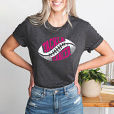 October Tackle Football Breast Cancer Awareness Shirt, In October We Wear Pink Football Shirt