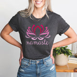 Namaste Lotus Shirt, Meditation Shirt, Yoga Poses Shirt, Asana Shirt, Pilates Shirt