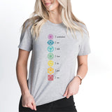 Seven Chakras T-Shirt, 7 Chakras Shirt, Meditation Tee, Spiritual Shirt, Yoga Class Shirt