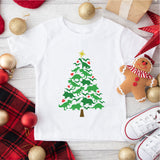 Christmas Tree Shirt, Dinosaur Shirt, T Rex Christmas Shirt, Christmas Baby Tee