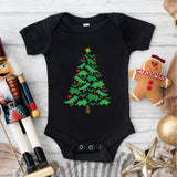 Christmas Tree Shirt, Dinosaur Shirt, T Rex Christmas Shirt, Christmas Baby Tee