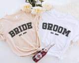 Bride and Groom Shirts, Mr and Mrs Shirt, Bridal Party Shirts