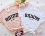 Bride and Groom Shirts, Mr and Mrs Shirt, Bridal Party Shirts