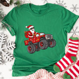 Christmas Truck Shirt, Santa Claus Christmas Shirt, Christmas Tee