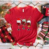 Christmas Wine Lovers Shirt, Christmas Spirits Shirt, Christmas Wine Party Shirt