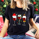 Christmas Wine Lovers Shirt, Christmas Spirits Shirt, Christmas Wine Party Shirt