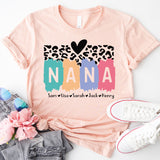 Nana Shirt With Grandkids Names, Custom Grandma Shirt, Personalized Nana T-Shirt