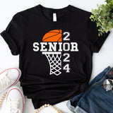 Basketball Senior 2024 Shirt, School Team Basketball Shirt, Basketball 2024 Shirt, Basketball Player Shirt