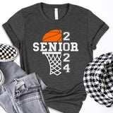 Basketball Senior 2024 Shirt, School Team Basketball Shirt, Basketball 2024 Shirt, Basketball Player Shirt