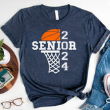 Basketball Senior 2024 Shirt, School Team Basketball Shirt, Basketball 2024 Shirt, Basketball Player Shirt