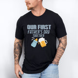 Our First Father's Day Together T-Shirt, Dad and Son Shirts, Daddy and Baby Tees