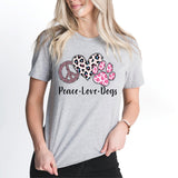 Peace Love Dogs Shirt, Dog Mama Shirt, Dog Lover Shirt