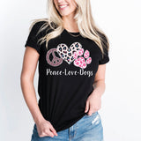 Peace Love Dogs Shirt, Dog Mama Shirt, Dog Lover Shirt