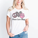 Peace Love Dogs Shirt, Dog Mama Shirt, Dog Lover Shirt