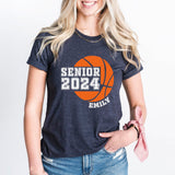 Custom Basketball Senior 2024 Shirt, School Team Basketball Shirt, Basketball 2024 Shirt